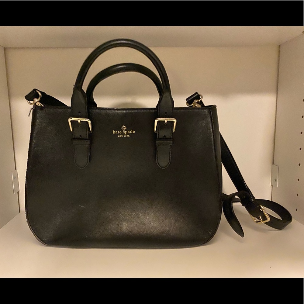 Kate Spade black leather Charlotte Street Sylvie